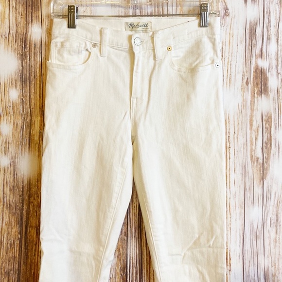 SOLD OUT | MADEWELL Skinny Skinny Denim Jeans white 27 - Picture 3 of 9